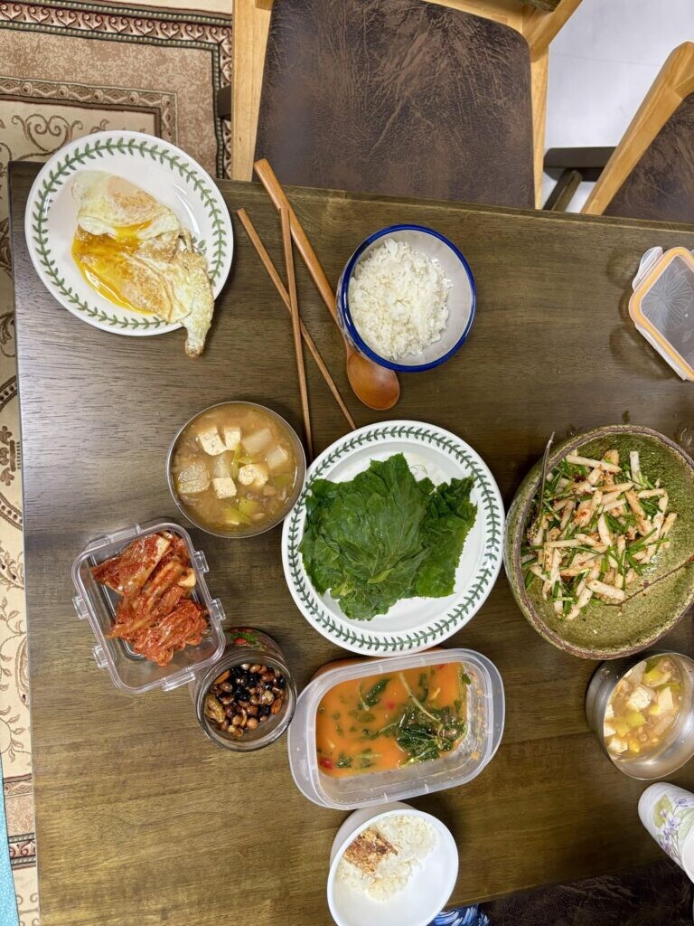 Homemade dinner ! Doenjang-jjigae & Kimchi is my favorite food