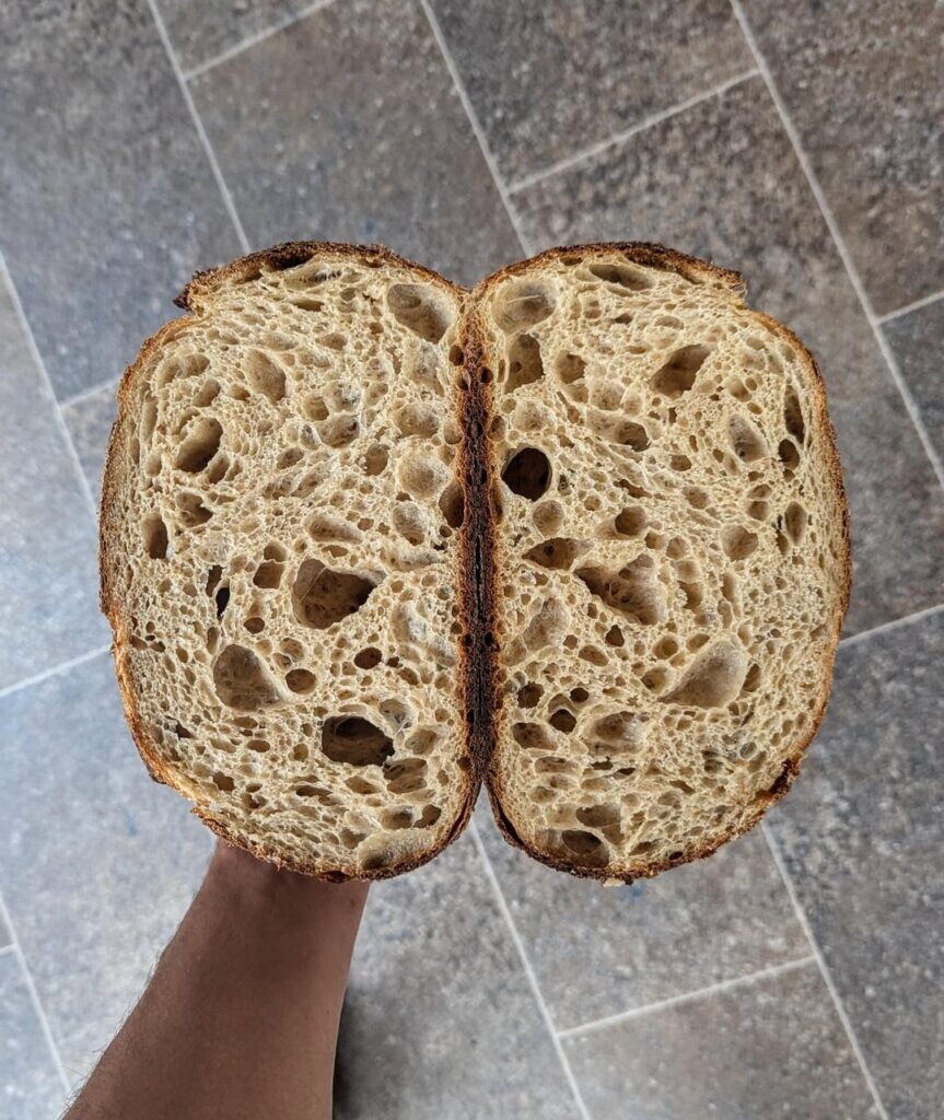 Another nice whole-grain loaf. 33% einkorn 