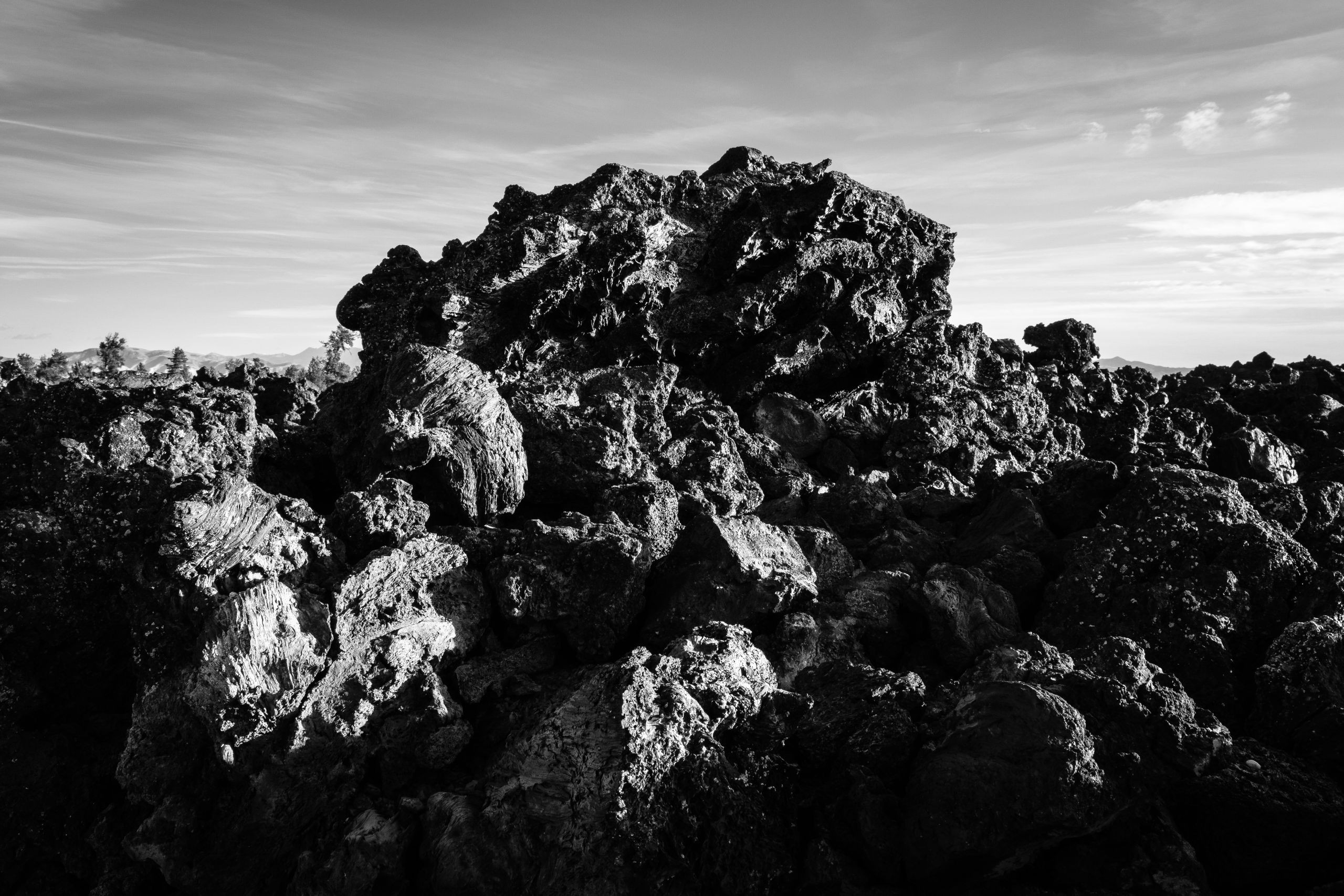 A jagged piece of ?a?a lava along the Cave Area trail.