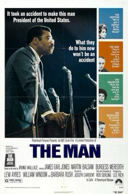 Poster art for ‘The Man’, a 1972 TV movie starring James Earl Jones